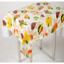 fruit custom printing PVC table cloth